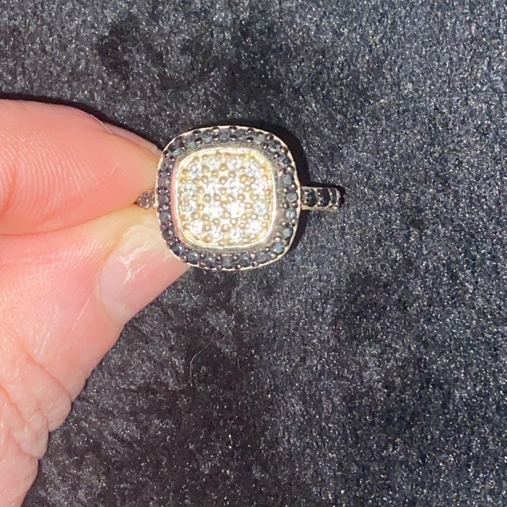 Square Marcasite Ring - image 1